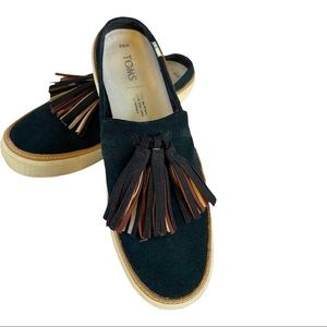 TOMS Sunrise Mule Tassel Slip On - Sz 6.5